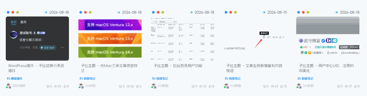 子比主题 – 动态灵动岛样式美化 - 诺守博客